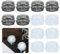 Bekecidi 12 PCS Stove Knob Covers, Oven Lock Covers Child Safety Fire Guard, Gas Knob Locks Cooker Switch Protective Covers for Child Baby Kitchen Safety