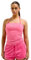 Juicy Couture Babey Bandeau Figubetontes T Shirt Top Oberteil mit Applikationen Versch. Farben Canottiera da Donna, Rosa Acceso, M