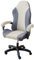 Zeyeo Jacquard Gaming Chair Slipcover, Stretch Computer Chair Cover with Armrest Covers Cat Scratch Proof Desk Chair Cover for Office Desk Chair(Black and White)(Beige Blue)
