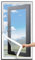 70x200cm Bianca Kit Zanzariera Completo