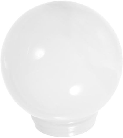 Mobestech Lampenschirm Kugelförmig Acryl Weiß Milchglas Außeneinsatz Für Terrasse Garten Mit Schraubgewinde Bruchsicher Warmes Licht