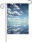 BROLEO Cielo blu e nuvole bianche Stampa Asta bandiera giardino decorazione cortile esterno moda 30,5 x 45,7 cm