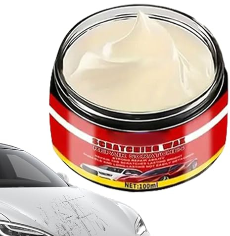 Dopsyesn Réparation Rayures Véhicules,100ml Éliminateur Rayures Profondes Voiture - Polish Nettoyant Restaurateur avec Éponge pour Détail Automobile Marine Caravane