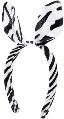 Zebra Kostüm Stirnband Plüsch Tierohren für Halloween Feier Party