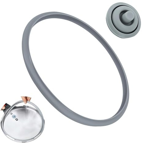 Zovator Juego de 2 juntas para olla a presión de 22 cm para WMF Perfect, anillos de goma para olla a presión, tapa de 3 l/4,5 l/6,5 l/8,5 l, 2 piezas