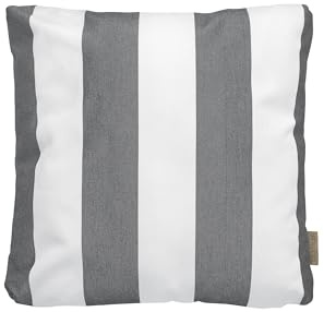 blomus Outdoor-Kissen -Stay- | Dekokissen für Garten & Lounge Möbel | Farbe Lily White/Black | 45 x 45 cm | Wasserabweisendes Outdoor-Kissen für Terrasse & Balkon