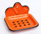 DanDiBo Seifenhalter 618 Orange Seifenschale 13 cm emailliert Landhaus Emaille Seifenspender