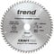 Trend Wood Circular Saw Blade, 250mm Diameter, 30mm Bore, 60 Teeth, 2.8mm Kerf, +10° Hook, TCT, Fine Finish, CSB/25060