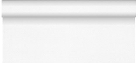 Papstar, Tischdecke, stoffähnlich, Vlies soft selection plus 25 m x 1,18 m weiss auf Rolle, #84935, Weiß