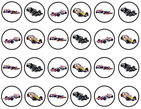 48 F1 Cupcake Decorations, Edible Racing Car Cup Cake Toppers, Mini Car Cake Topper, Race Track Fairy Cake Topper, Car Birthday Decorations, Car Cake Decorations, Cars Cake Toppers, Car Decorations