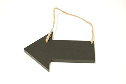 Schlichter Holzpfeil zum Aufhängen, als Wegweiser zu Hochzeiten, Hinweisschild, Tafel, 11 x 8 cm
