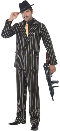 Gold Pinstripe Gangster Costume
