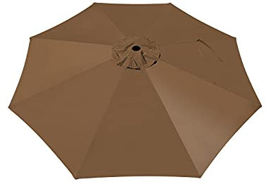BenefitUSA Housse d'auvent de rechange pour parasol de terrasse déporté de 3 m (marron)