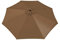 BenefitUSA Housse d'auvent de rechange pour parasol de terrasse déporté de 3 m (marron)