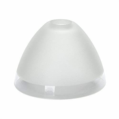 Ersatzglas als Lampenschirm, (Ø 95 mm), Höhe 60 mm, Kegel G9 Lochmaß Fassung ø 23 mm, Klar matt
