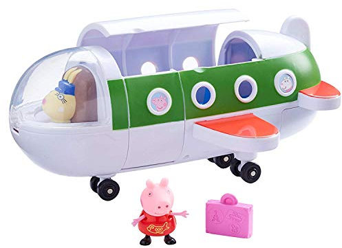 Peppa Pig Flugzeug | Spielset | Peppa Wutz Figur Peppa & Reisekoffer