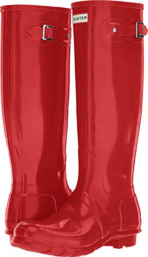 Hunter Original Stivali da pioggia corti stivali da pioggia da donna - rosso militaire - 38