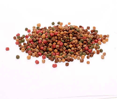 Warnick’s Tierfutterservice Koi Futter * 5-Sorten-Mix * 15Liter + 1 Liter Seidenraupen von (6mm) für Koi, Zierfische, Teichfische, 5.7 Kilogramm