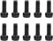LTronics Bike Water Bottle Holder Cage M5 Sechskantschrauben, Edelstahl, Schwarz, 10 Stück