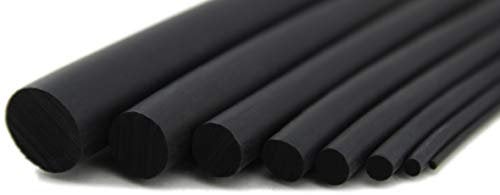 SMI-Rundschnur RS2-NBR Durchmesser 2mm NBR Vollgummi Schwarz optimal als Dichtung und zum Füllen Öl- und Benzinbeständig Dichtschnur, Gummischnur, Fugenband, Fugendichtung (3 m)