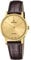 Festina Uhr Für Damen F20017/2 Swiss Made Gold Edelstahl Case BraunLeder Band