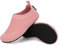 SAGUARO Chaussons Maison Enfants Pantoufle d'intérieur Garçons Fille Antidérapantes Chaussures de Semelle en Caoutchouc, Rose Foncé, 22/23 EU