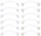 Briana Williams 12stk 14G Klar Curved Barbell Snake Eyes Piercing Retainers Bioflex Flexible Augenbraue Zunge Bauchnabel Piercing 12mm/14mm/16mm/18mm