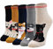 GEYIWSSXY Lustige Bunt Sneaker Baumwolle Socken Damen 39-42 Herren Kurze Socken Liebe Herz Cartoon Gute Laune Socks 5 Paare