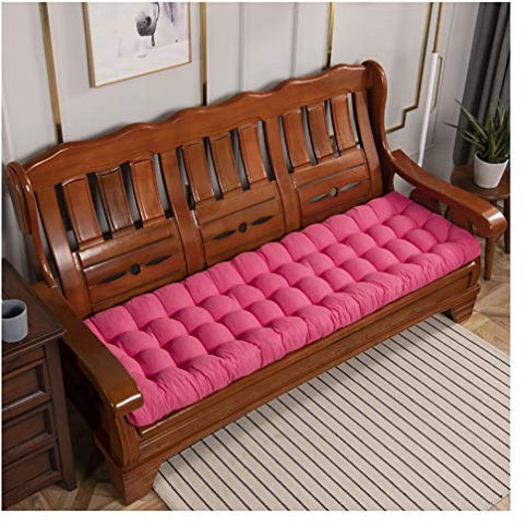 XCYYBB Bank Sitzkissen,Sitzkissen für den Außenbereich Schaukel Bankauflage Bankkissen Gartenbank Sitzkissen Kissen Auflage Palettenkissen Sitzkissen Bankpolster Auflage-Rose Red 52x180cm
