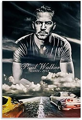 Welmini 5D Diamant Painting Set FüR Erwachsene Und Kinder Fast And Furious Film Paul Walker DIY Diamond Painting Kristall Strass Diamant Stickerei GemäLde 15.7''x19.7''(40x50cm) Kein Rahmen
