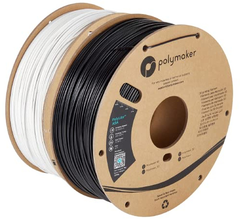 PolyLite ASA 1.75mm Bundle 2x1kg - Heat & Weather Resistant 3D Printer Filament, Perfect for Outdoor Parts