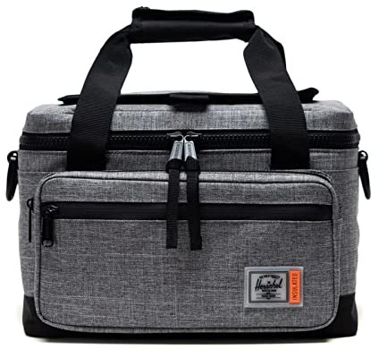 Herschel Pop Quiz Cooler 12 Pack Insulated Tasche (Raven Crosshatch, 12l)