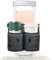 riemot Porte Gobelet de Valise,porte-gobelet de voyage pour bagages - main libre - Espace pour deux tasses à café - Cadeaux pour les agents de bord Accessoires Gris (Peut contenir l'iPad)