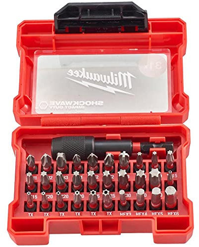 Milwaukee 4932472060 31 Piece Shockwave Screwdriver Bit Set