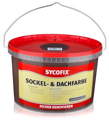 Sycofix Sockel- und Dachfarbe Dunkelbraun 2,5 l
