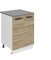 Belini Unterschrank Küche, Küchenunterschrank 60 cm Breite. SD2 Küchenunterschrank mit Arbeitsplatte. Küchenschrank mit 2 Türen, Sonoma-Eiche