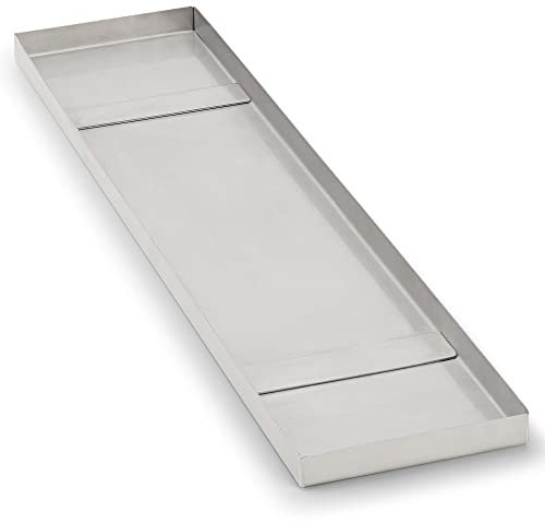 Design Werk Leipzig 1889 Untersetzer für Blumenkasten Metall Edelstahl Balkon Garten Wasserspeicher rostfrei regionale Handarbeit (100 cm)