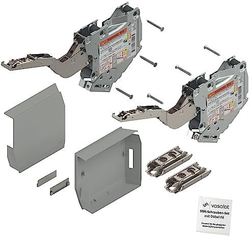 Blum Aventos HK-S 220-500 Kraftspeicher hellgrau Klappenbeschlag m.Montageplatte