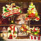 YeahBoom 4er Set Saugnapf Weihnachten Lichter, Doppelseitige Farbe LED Weihnachtsbeleuchtung, Fensterlicht Mit Timer, Batteriebetrieben (Ohne Batterie), für Weihnachtsdeko
