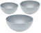 3er Set Magu Natur-Design Schüssel Grau Ø 16, 20, 26 cm aus einem Polymer aus natürlichen Materialien Schüsselset Salatschüssel