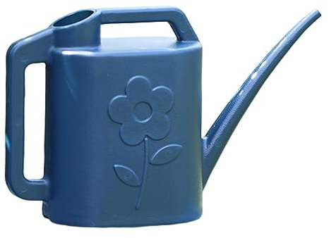 F Fityle Gießkanne für den Innenbereich, Blumengießkanne, 4 l, leicht, hohe Kapazität, Langer Auslauf mit Griff, wiederverwendbarer Gießtopf für Blumen, tiefes Blau