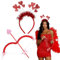 GEBETTER 2 Stück Kostüm Set Amor Bogen Pfeil Herz Haarreif Cupid Bow Love Haarband Geschenk Dekoration Stirnband Mottoparty Haarschmuck Hochzeit Weihnachten Valentinstag Party Cosplay Valentine