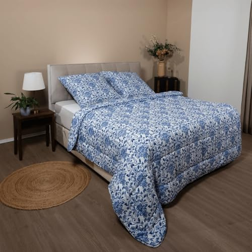 Zelesta Wonderbed Light Bettdecke 200x200 4 Jahreszeiten - Bettwäsche winterdecke und Sommer-Bettdecke Duvet - Waschbare bettdecke ohne Bezug - Anti-Allergene Steppdecke - Bettwäsche mit Muster
