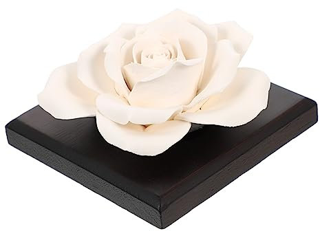 minkissy Diffuseur climatiseur climatisation Scented Candle Refroidisseur d'air Mini Flacon de Parfum assainisseur d'air de Voiture décor Lotus Ornements Cadeau Auto désodorisant céramique