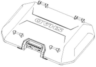 SHAD 203913R Ersatzgummikappen für Aluminiumplatten kompatibel mit Motorradkoffer SHAD Terra TR55