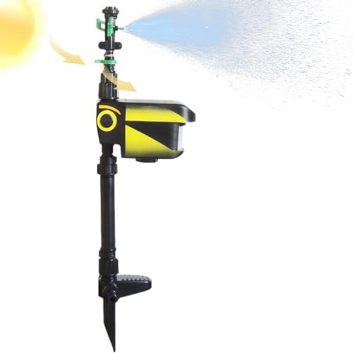 Aspersor con Sensor De Movimiento - Rociador para Gatos, Aspersor De Agua Activado por Movimiento para Jardín | Detector De Movimiento, Repelente Solar De Animales, Aspersor ABS De Energía Solar para