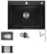 MYVVKIA Workstation Küche Home Wasserfall SpüleKüchenspüle Fly Rain Spüle Home Spüle, Workstation Küchenspüle Unter, Geschirrspüler Becken Einzelspüle Workstation Küchenspüle mit
