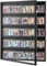 VEVOR Vitrine für Sportkarten in 35 verschiedenen Ausführungen, 617 x 775 x 55 mm, Schaukasten mit 98% UV-Schutz, PC-Glas, abschließbarer Wandschrank für Fußball, Basketball, Hockey Sammelkarten