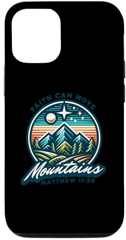 Coque pour iPhone 15 Pro La Foi Peut Déplacer Les Montagnes Scène De Montagne
