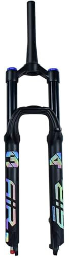 BESTXH Forcella Ammortizzata per Bici per Mountain Bike, 27,5/29 Pollici Forcella Ammortizzata per MTB, Sterzo Conico Ammortizzatore per Bici Forcelle Anteriori Ad Aria,Shoulder Control,27.5inch
